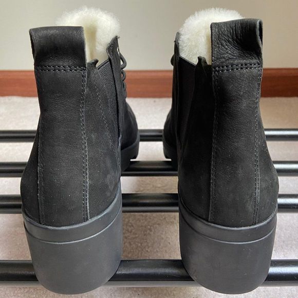 EILEEN FISHER Women Calm Leather Shearling Boots NEW - Picture 5 of 8